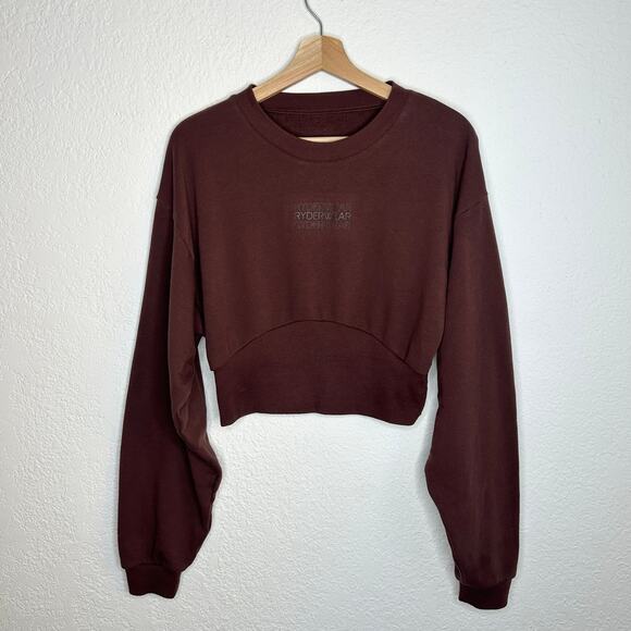 Ryderwear Cropped Crewneck Sweatshirt L - Picture 1 of 6
